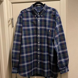 Mens Ralph Lauren long sleeve button up shirt! 2XB. Like new! Big & Tall